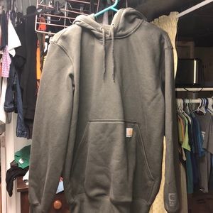 Carhartt Men’s Rain Defender Grayish green Hoodie